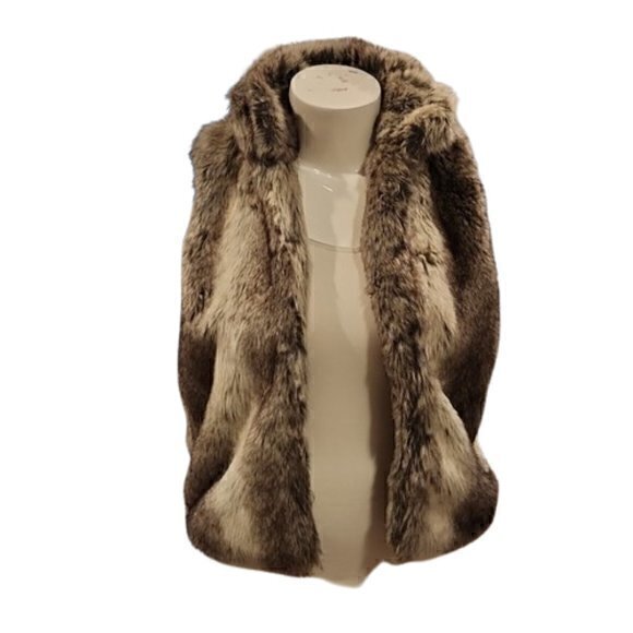 [Cejon] Sleeveless Faux Fur Jacket - Size M/L - Picture 1 of 6